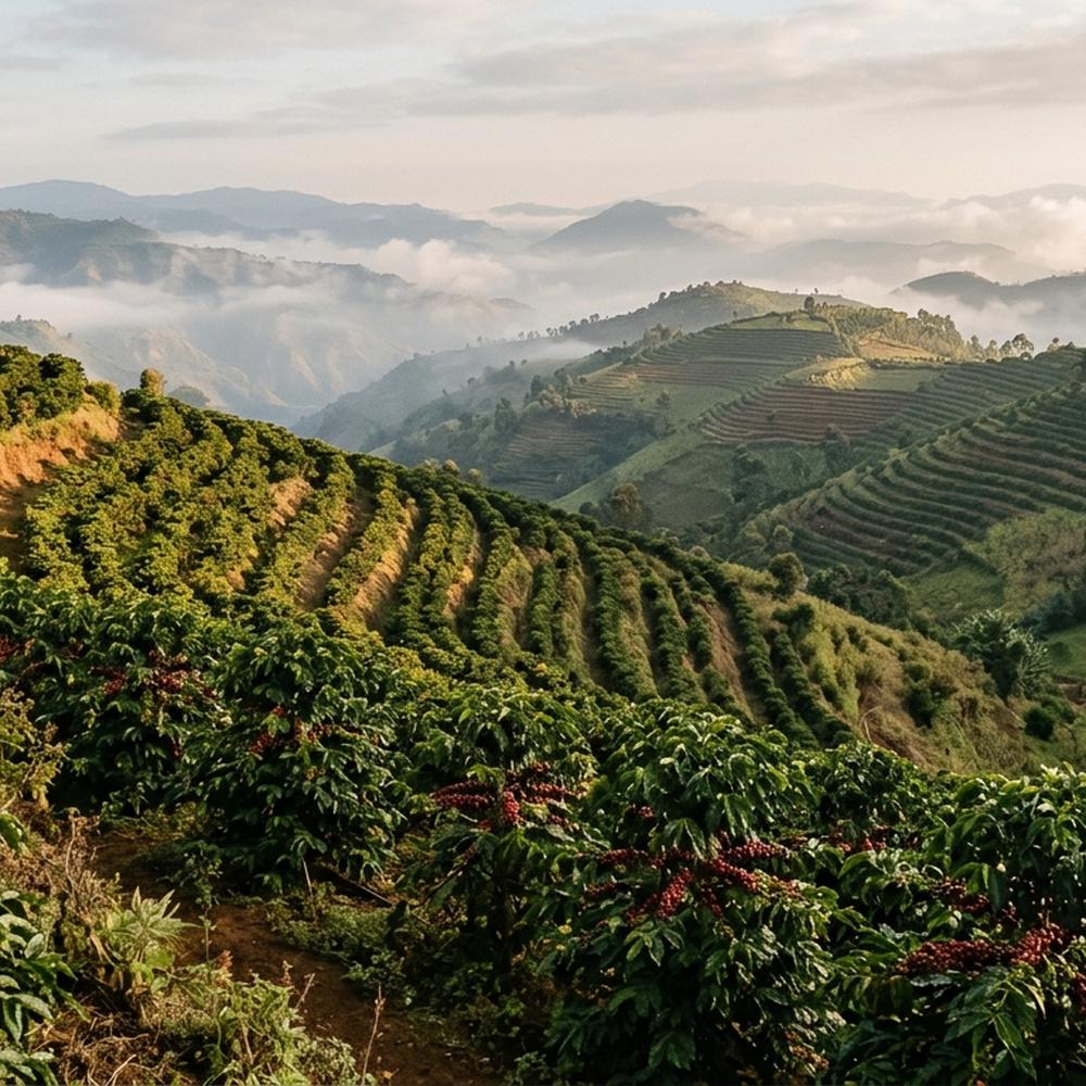 Guji Hambela highland coffee farm, Ethiopia