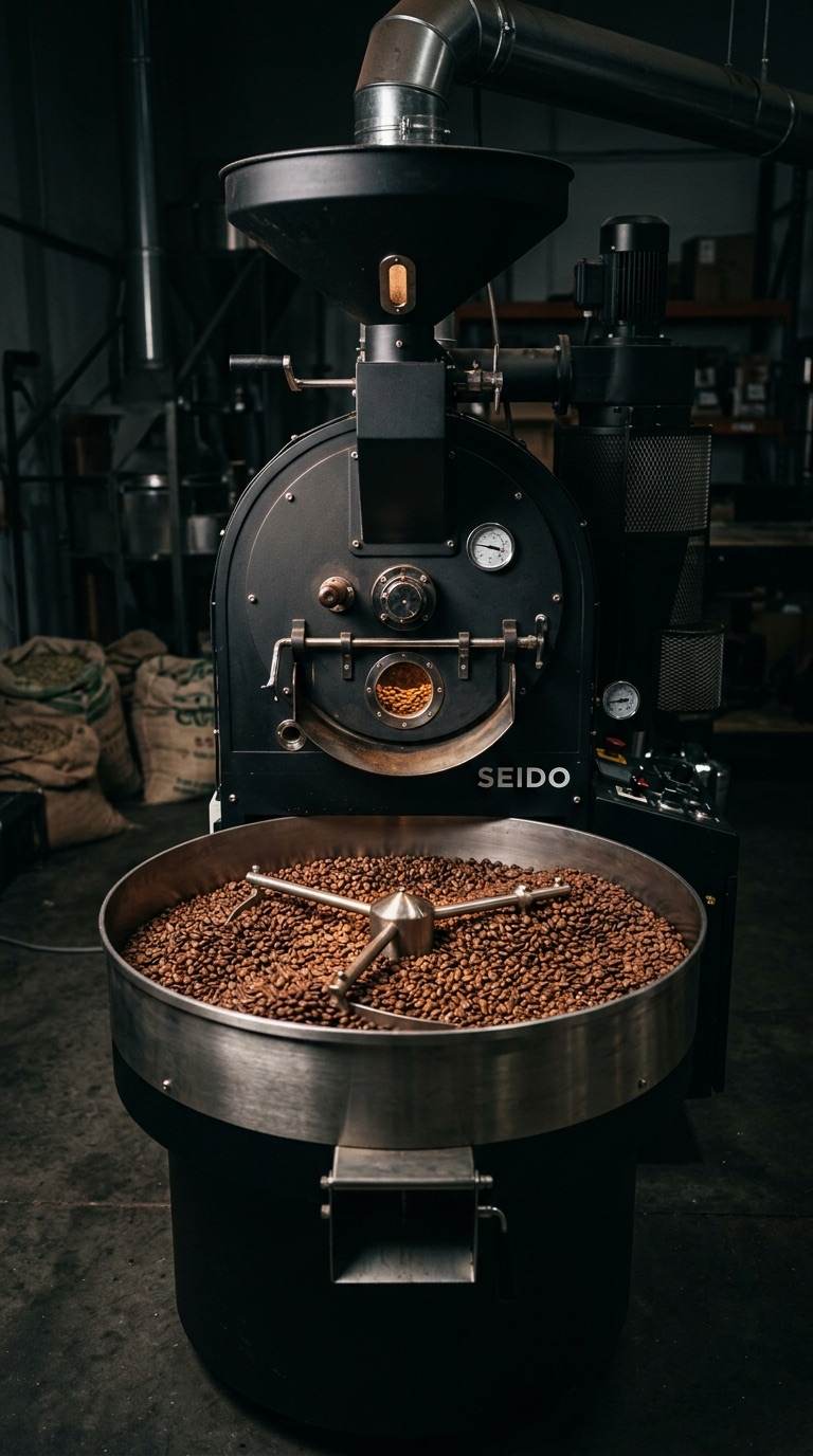 Professional SEIDO coffee roaster machine